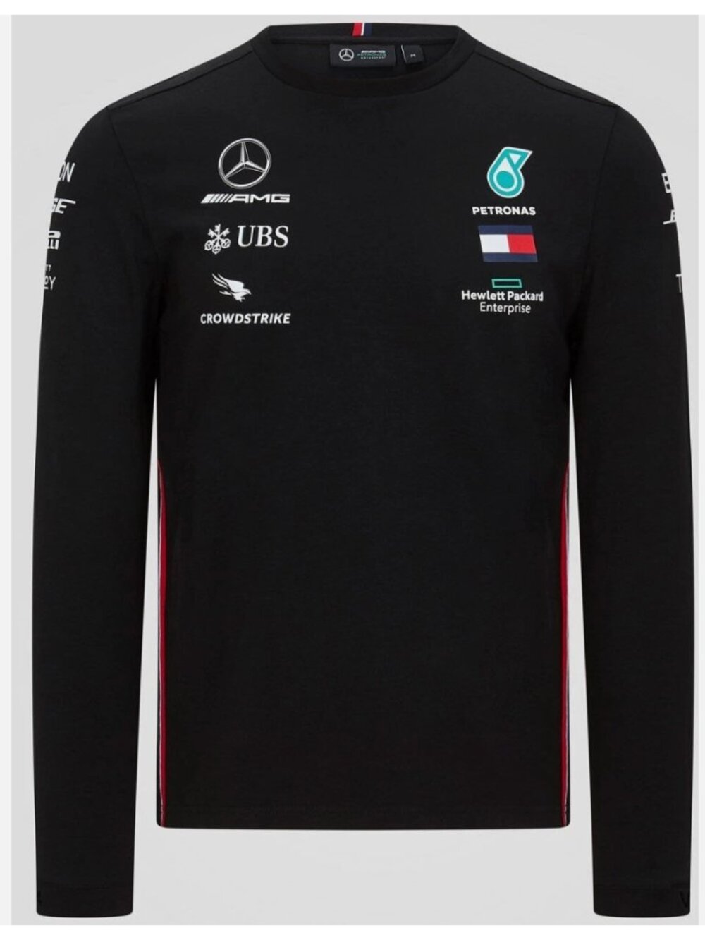 AUTHENTIC Mercedes AMG F1 Men's Team Long Sleeve T-Shirt